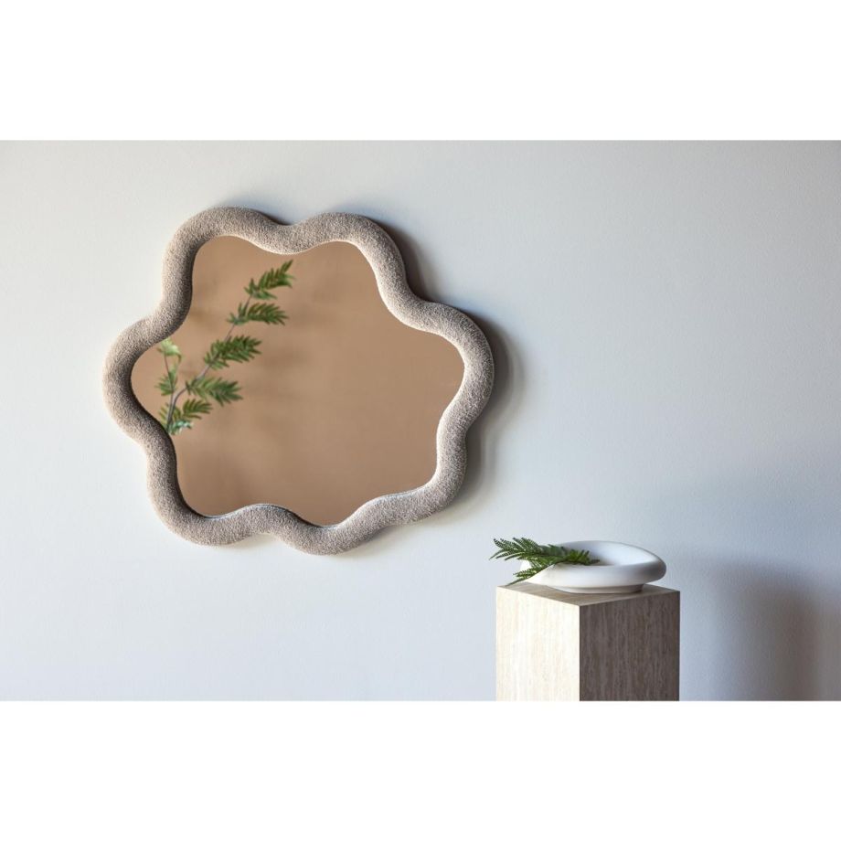 Svea Martins organische spiegel - ø70 cm - boucle