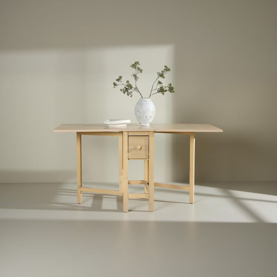 Svea Azzurra uitklapbare eettafel - 80 x 150 cm - naturel