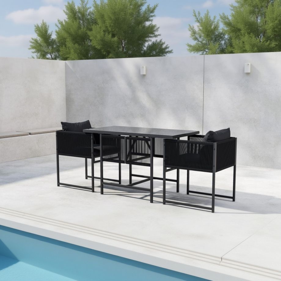 Svea Isabella balkonset - zwart