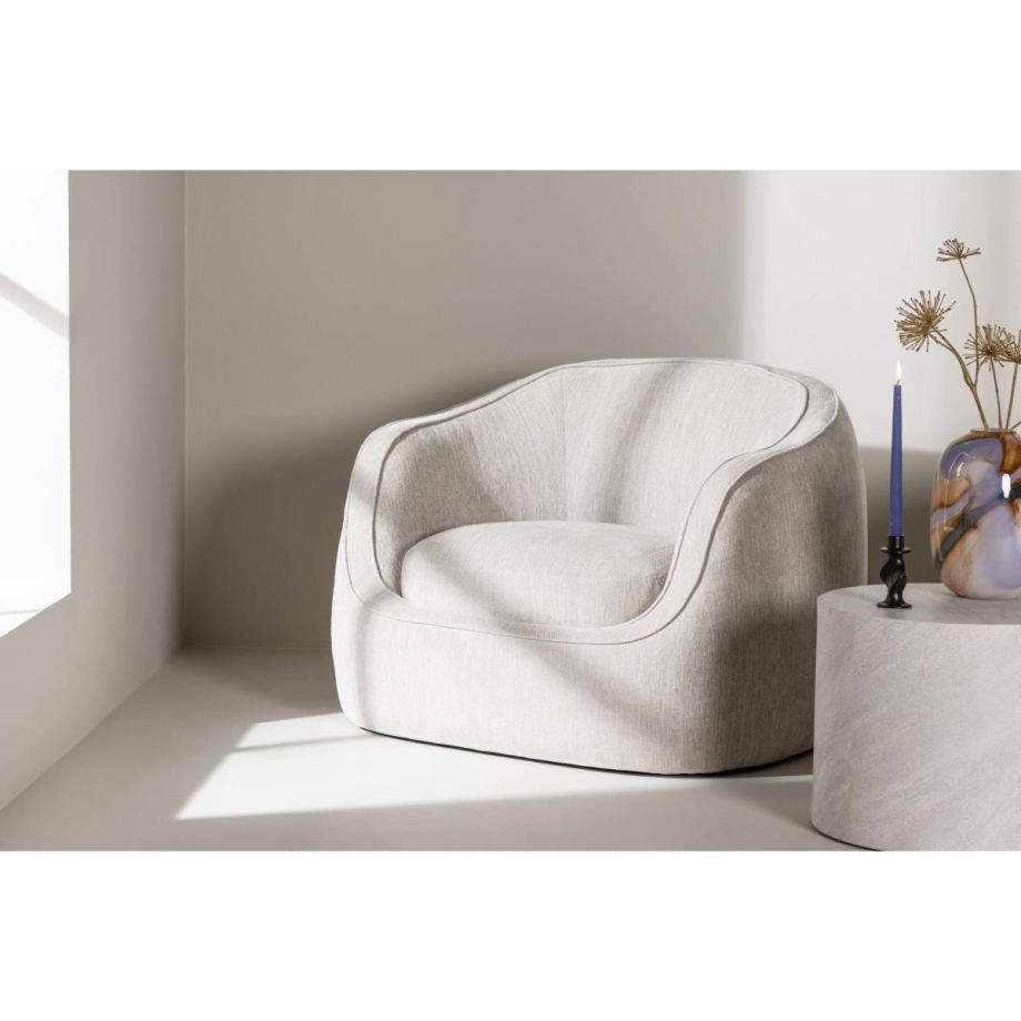 Svea Brooks fauteuil - lichtgrijs