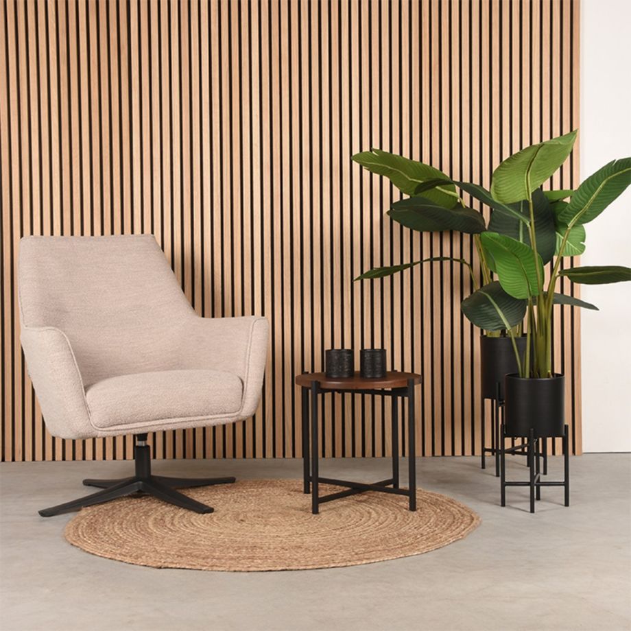 Bijzettafel Dox - espresso mangohout