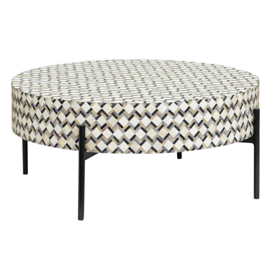 Tower Living Brendola salontafel - ø80 cm - wit