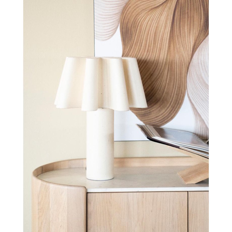 Meander tafellamp - crème