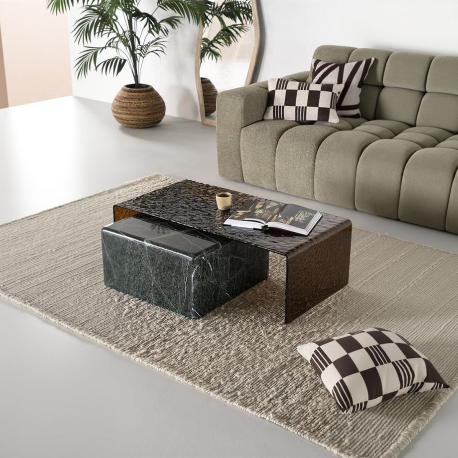 By-Boo Ripple salontafel - bruin