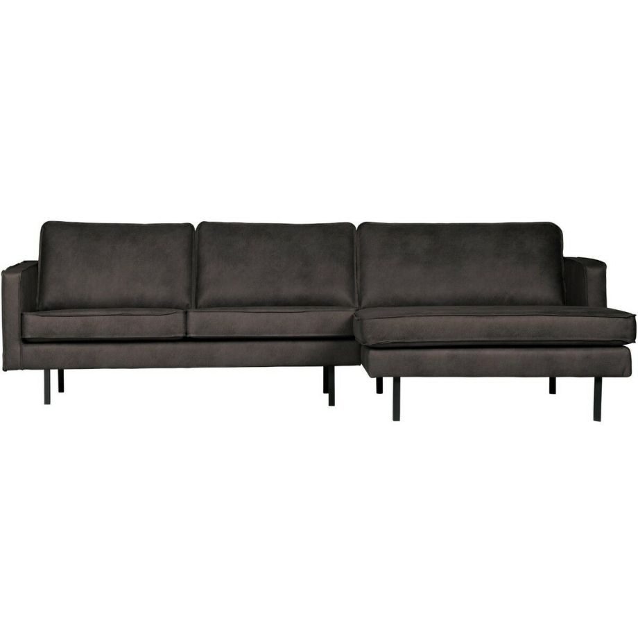 Chaise Longue Rodeo Rechts Zwart