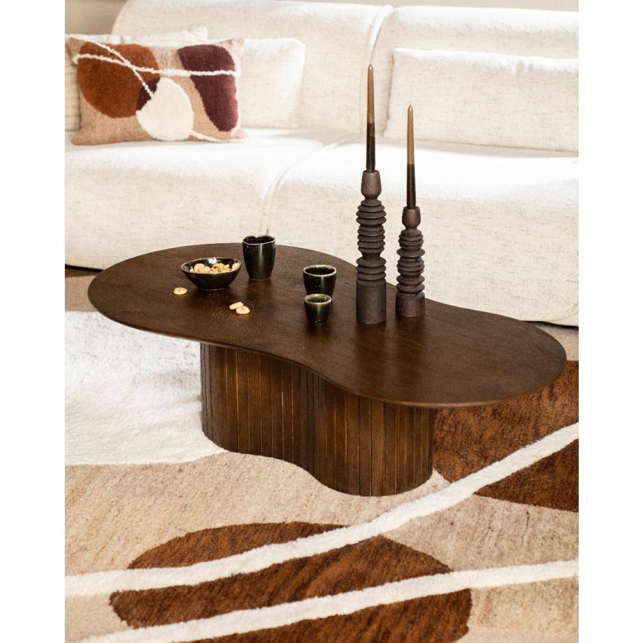 Eleonora Organische salontafel Jordy - mangohout - 130x70 cm