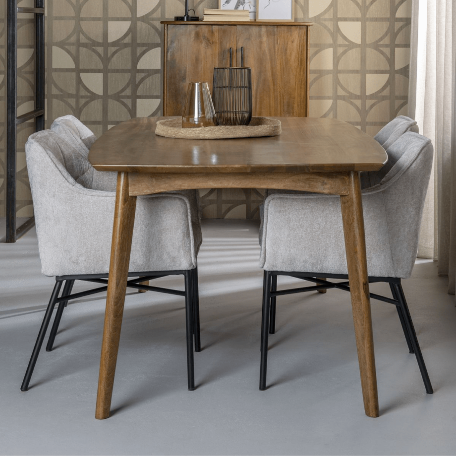 Elias eettafel mangohout van het woonmerk Livingfurn