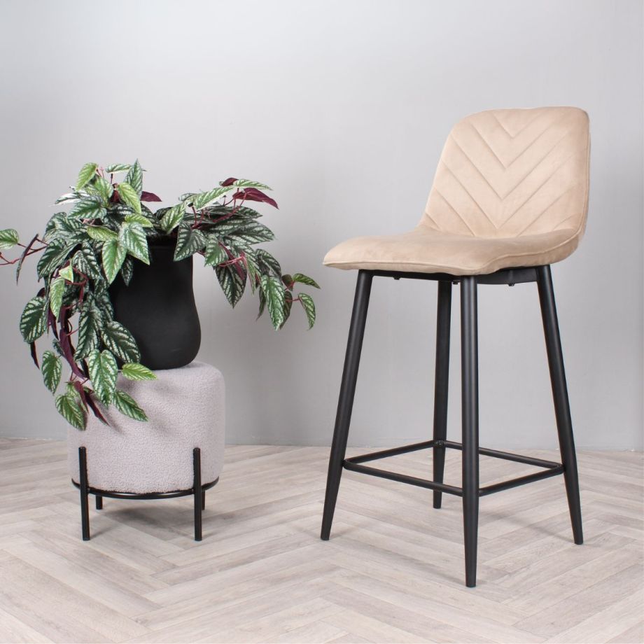 Gaby barkruk velvet 65 cm 2.0