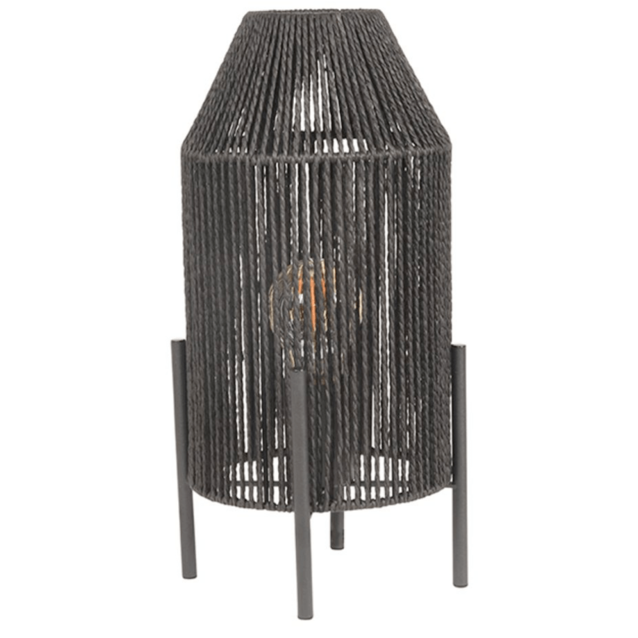 Ibiza tafellamp 18x18x35 cm jute van het woonmerk Label51