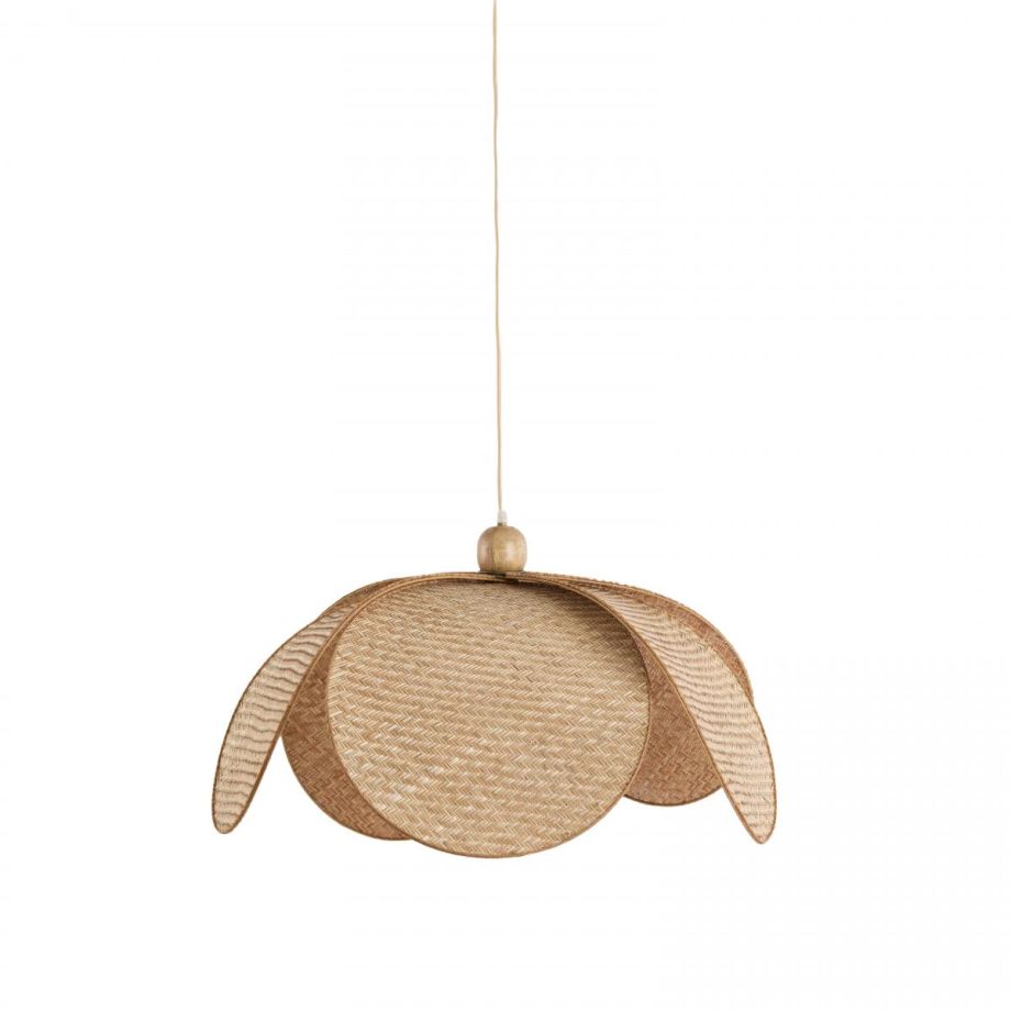 Lavrio hanglamp Ø60,5x30,5 cm - webbing naturel+hout