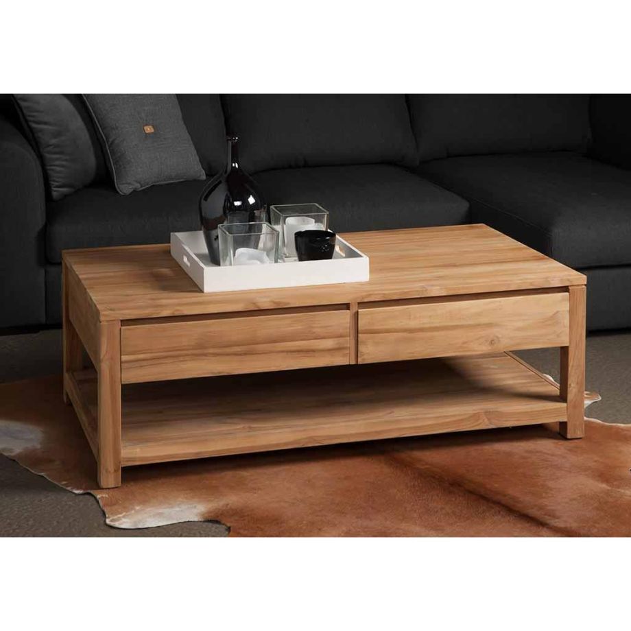 Tower Living Corona salontafel - 130 cm - bruin