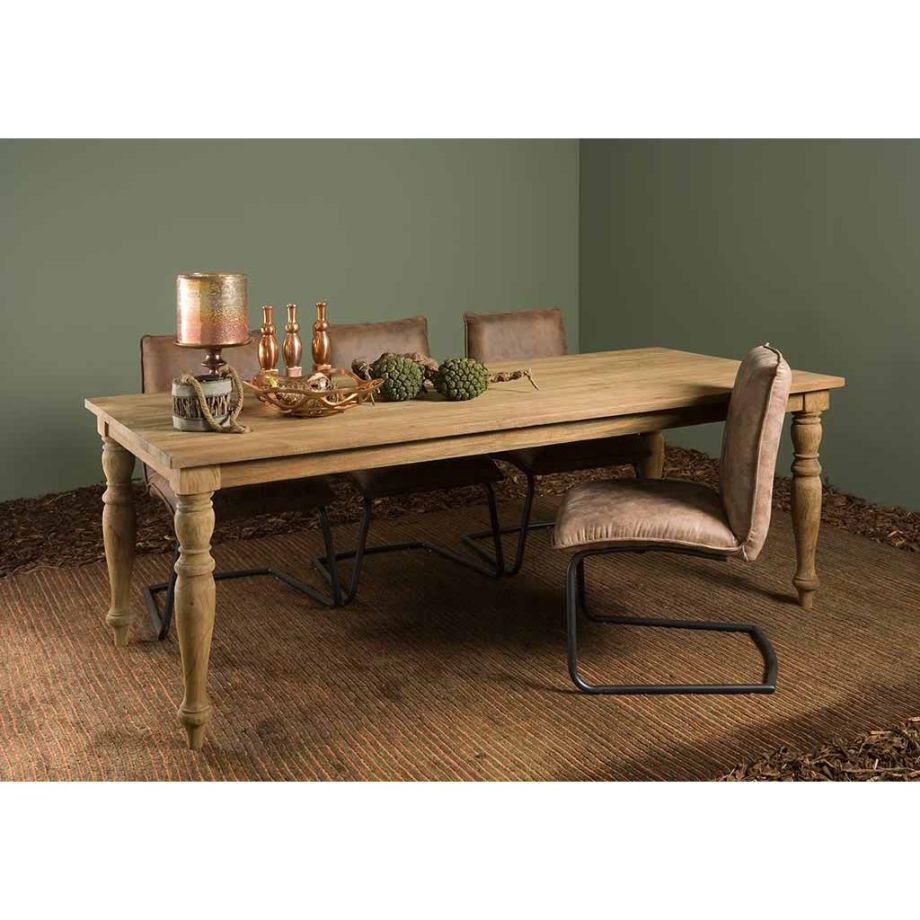 Bologna eettafel - 220 cm - bruin