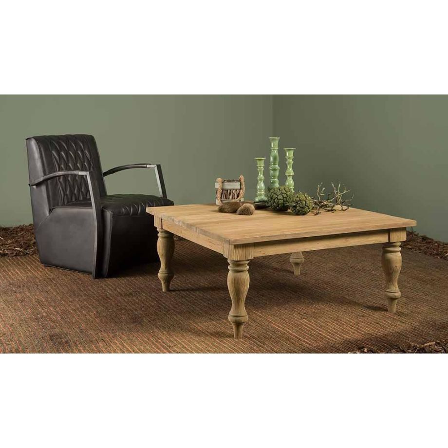 Tower Living Bologna salontafel vierkant - 100 cm - bruin