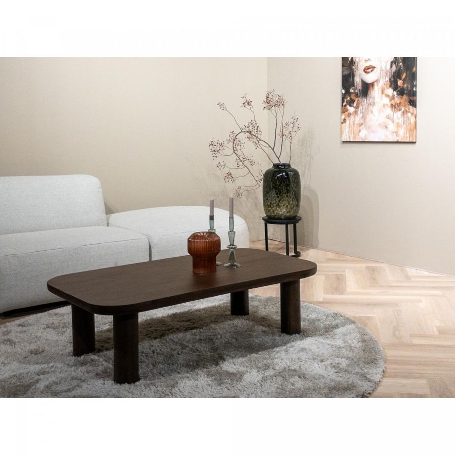 Livingfurn Badou salontafel 120 cm - bruin