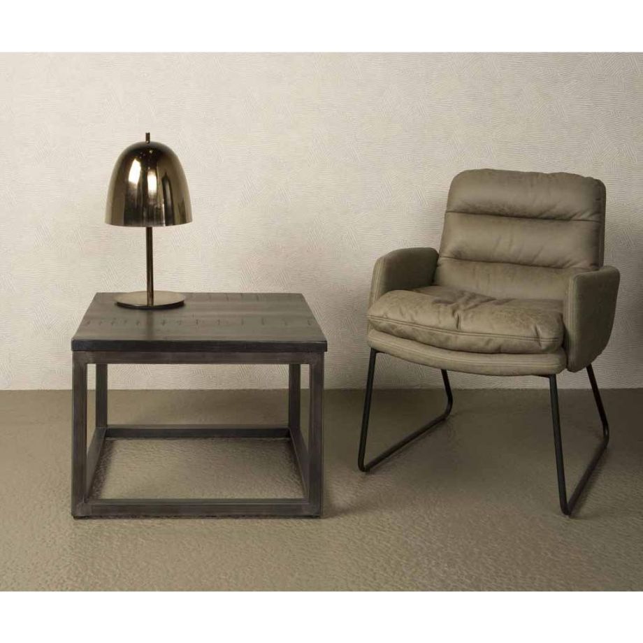 Paterno bijzettafel vierkant - 60 cm - zwart