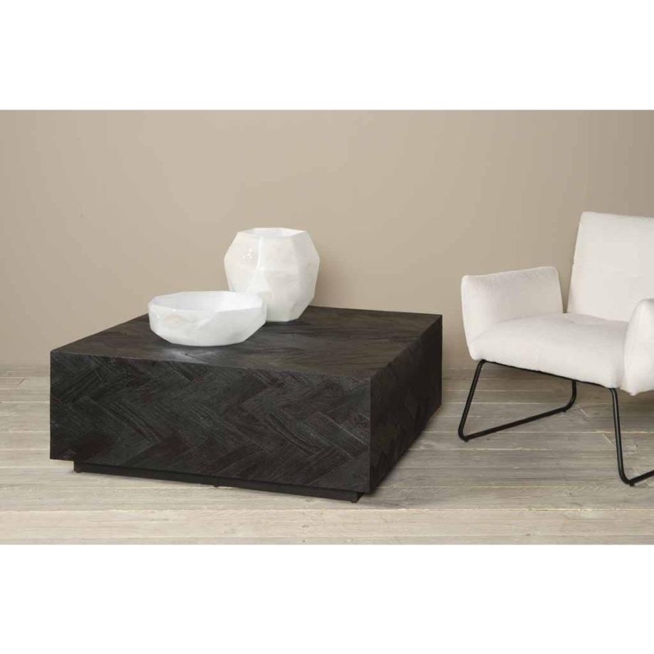 Tower Living Ziano salontafel vierkant - 100 cm - zwart