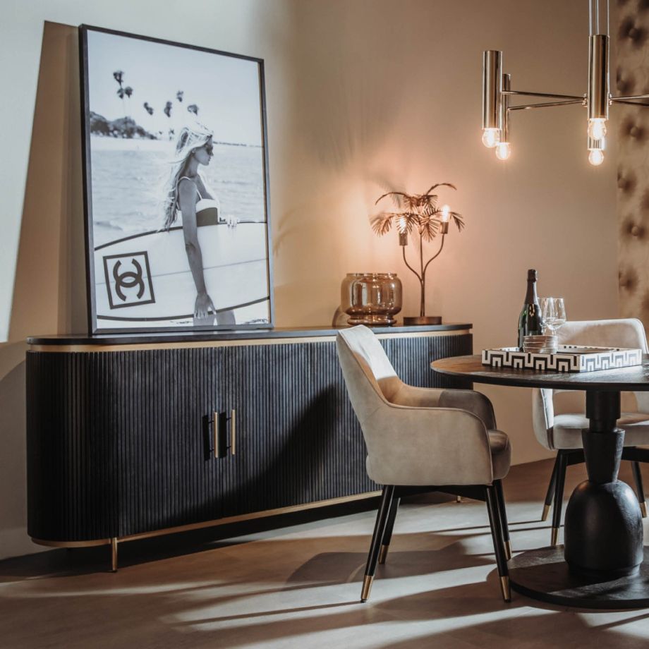 Tower Living Rivello dressoir - 210 cm - zwart