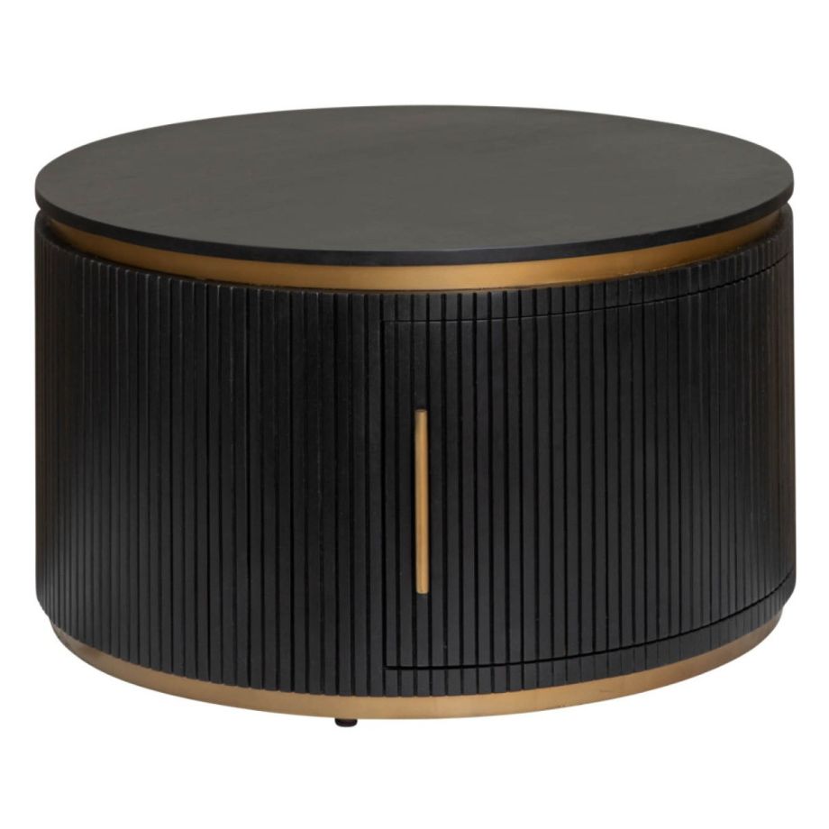 Tower Living Rivello salontafel - ø80 cm - zwart