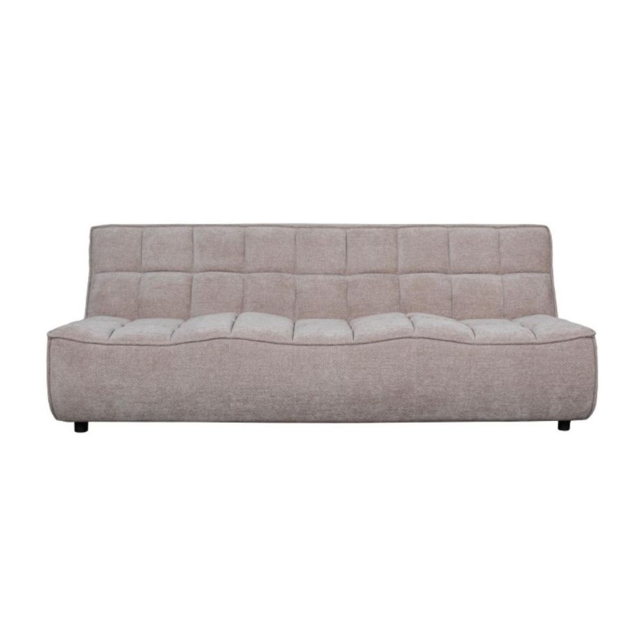 Label51 Albero 3-zitsbank 211x92x91 cm - clay elite/zwart hout