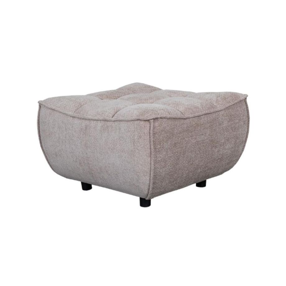 Label51 Albero bank hocker 70x70x47 cm - clay elite/zwart hout