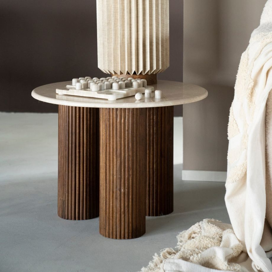 Eleonora Ronde bijzettafel Xavi - Ø60x45 cm