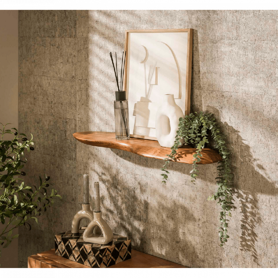 Fraaai Boka organische wandplank - 90 cm - naturel