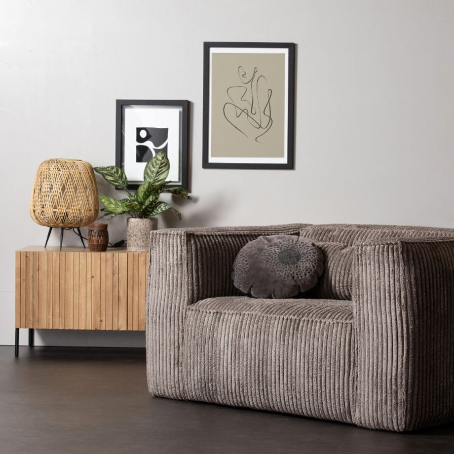Woood Fauteuil Bean Grove Ribstof
