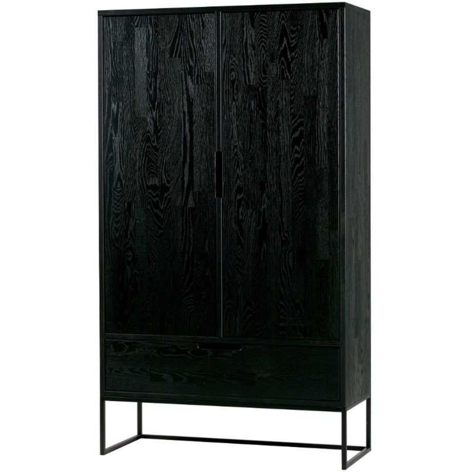 Silas 2-deurs kast essen blacknight 149x85x35.5cm