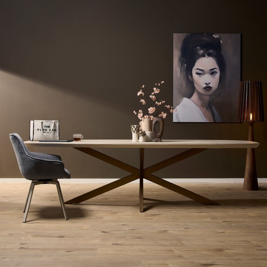 Eettafel Madison 280 cm Deens Ovaal walnoot