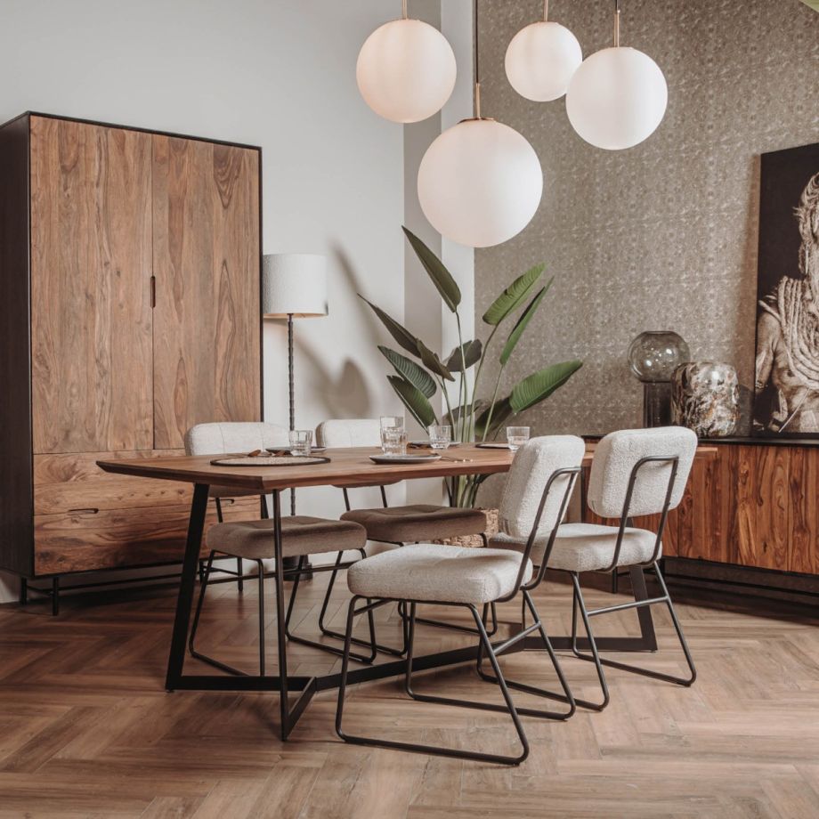 Tower Living Taviano eettafel - 200 cm - bruin