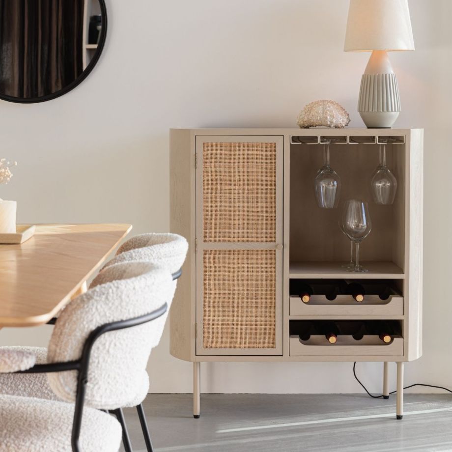 Puur Michella wijnkast - beige