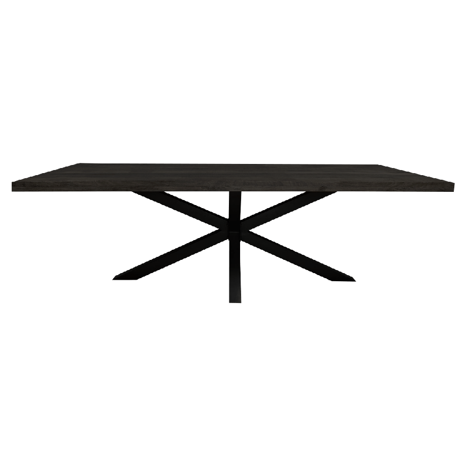 Eettafel Denver 160 cm rechthoek - zwart