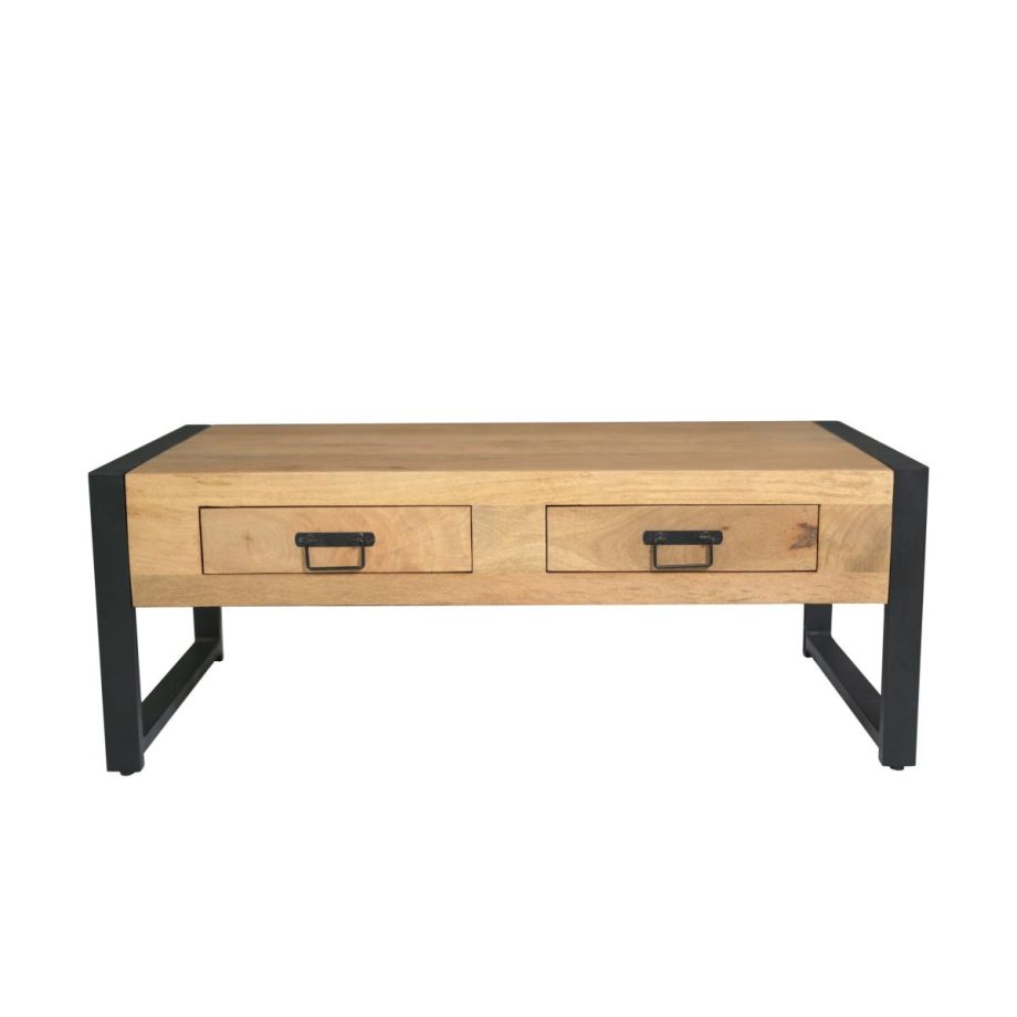Starfurn Salontafel Britt twee lades 120 cm - naturel