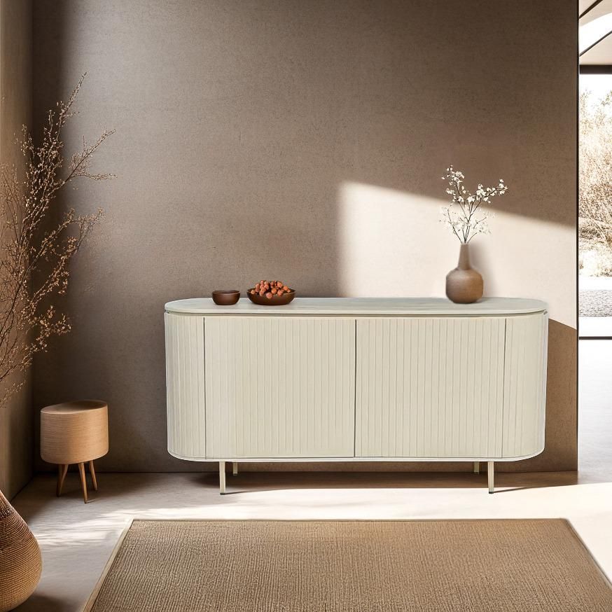 Livingfurn Patou dressoir hout 170 cm - ivoor