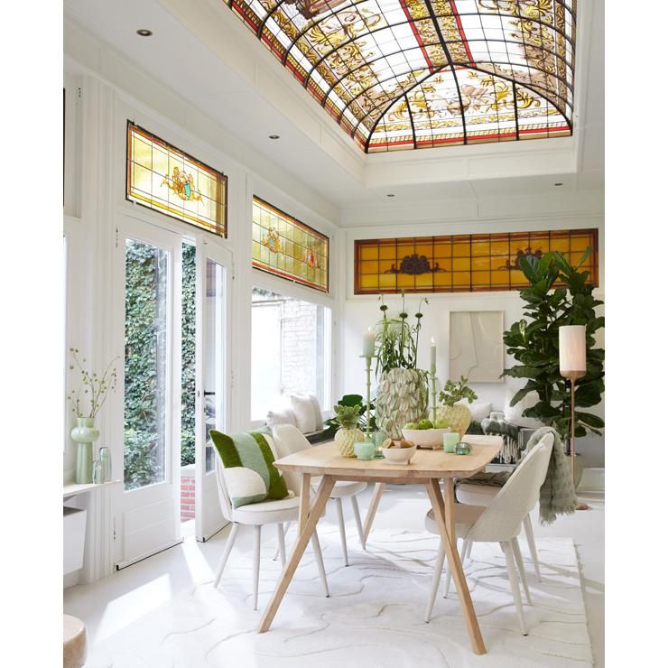 Quenza eettafel 220x100x76 cm - mangohout naturel