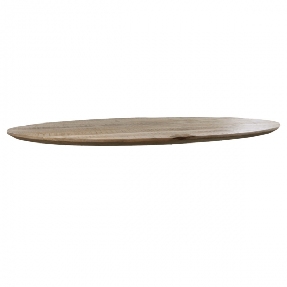 Bern ovaal tafelblad 180x100x3.5 mangohout naturel van het woonmerk HSM Collection