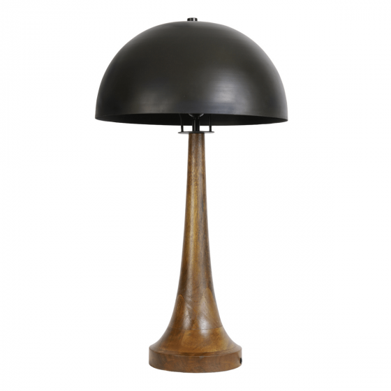 Jovany tafellamp Ø40x72 cm hout olie/zwart van het woonmerk Light&Living