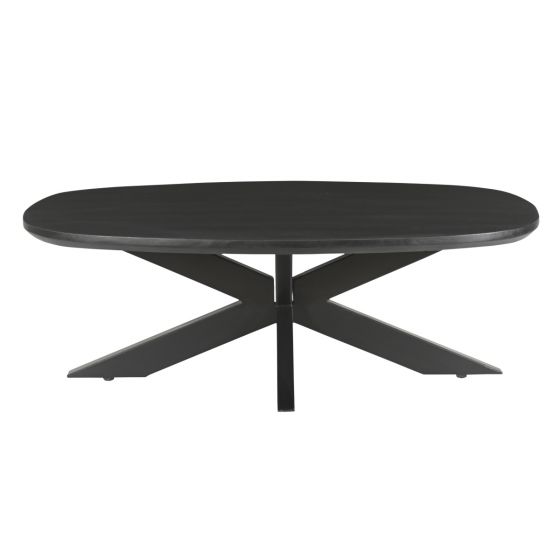 Jesper ovale salontafel - 120 cm - hout van het woonmerk Livingfurn