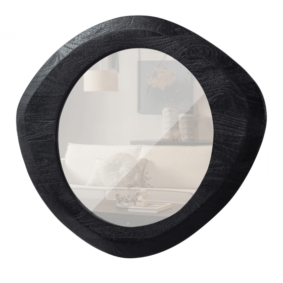 Enclose spiegel hout zwart 70x60 cm van het woonmerk BePureHome