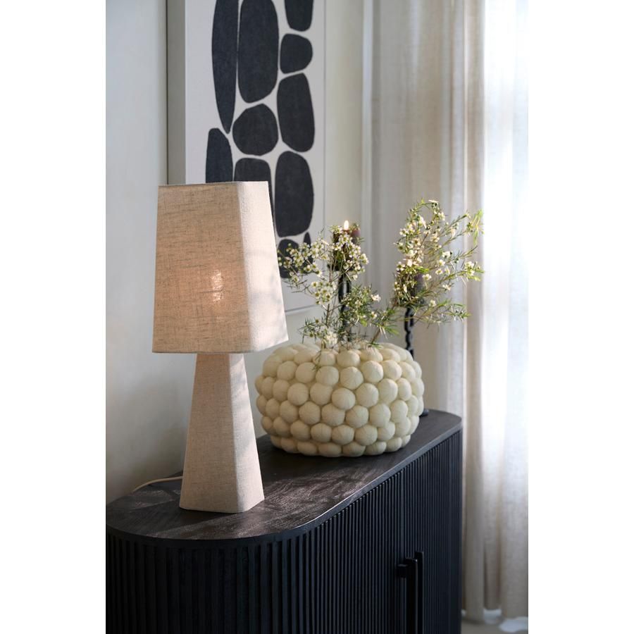 Light & Living Mikko tafellamp 20x20x58 cm linnen - naturel