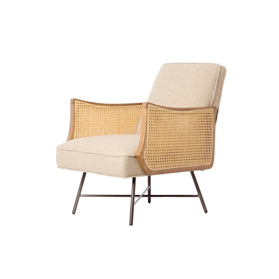 Light & Living Fiora fauteuil rotan - beige+naturel