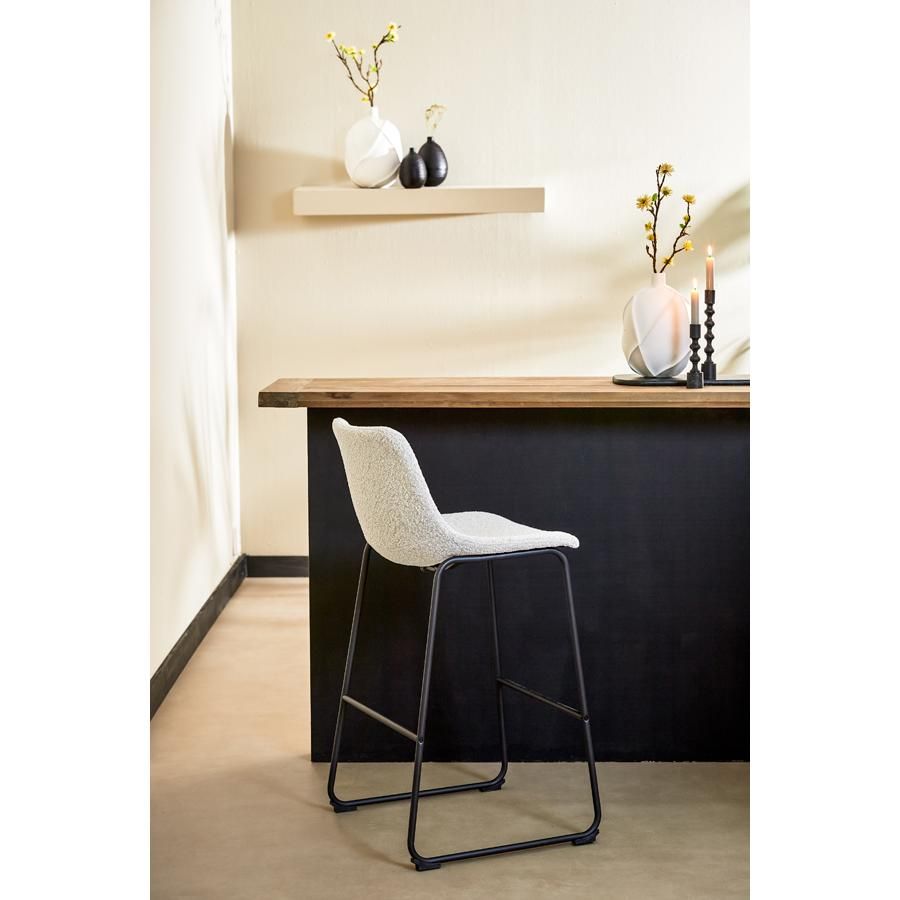 Light & Living Jeddo barstoel 47x46x99 cm bouclé