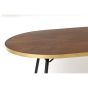 Lomma eettafel hout 200 cm - bruin/goud