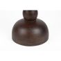 Lizzy bijzettafel mangohout ø30 cm - donkerbruin