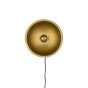 Dudley wandlamp rond M - zwart/goud