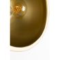 Dudley wandlamp rond M - zwart/goud