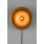 Dudley wandlamp rond L - zwart/goud