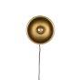Dudley wandlamp rond S - zwart/goud