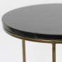 Sobrina bijzettafel set van 2 - zwart met goud
