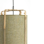 Sendai hanglamp Ø37x66 cm - groen/bamboo